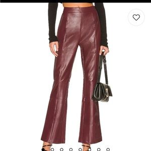 Superdown Marisol Flare Pants in Oxblood
